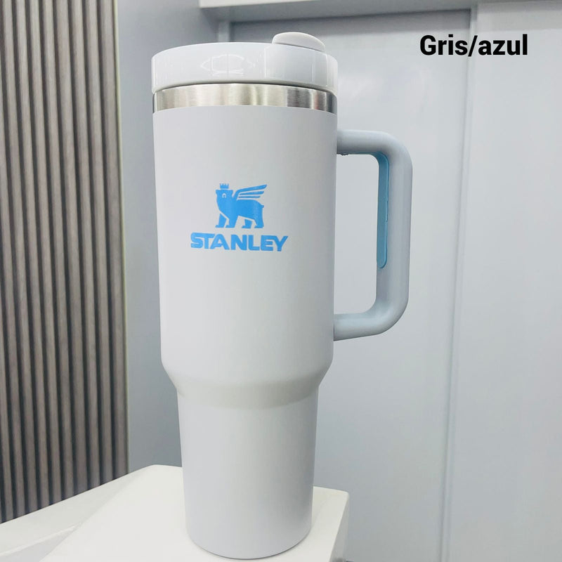 Termo con aislamiento de acero inoxidable 304, botella de vacío, vaso con pajita, botella de agua, taza de 40 oz