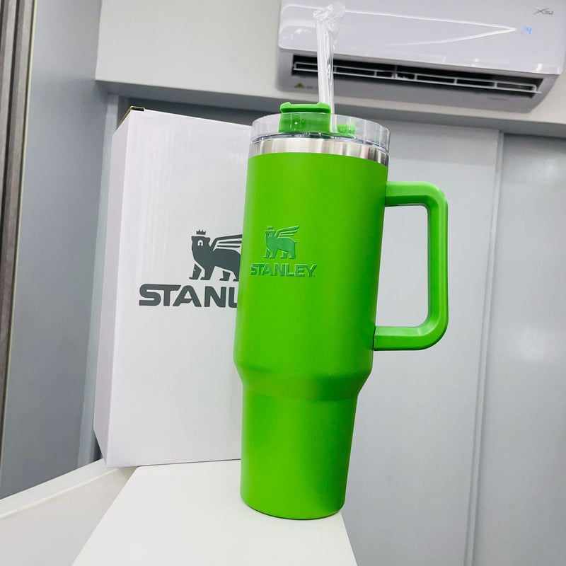 Termo con aislamiento de acero inoxidable 304, botella de vacío, vaso con pajita, botella de agua, taza de 40 oz