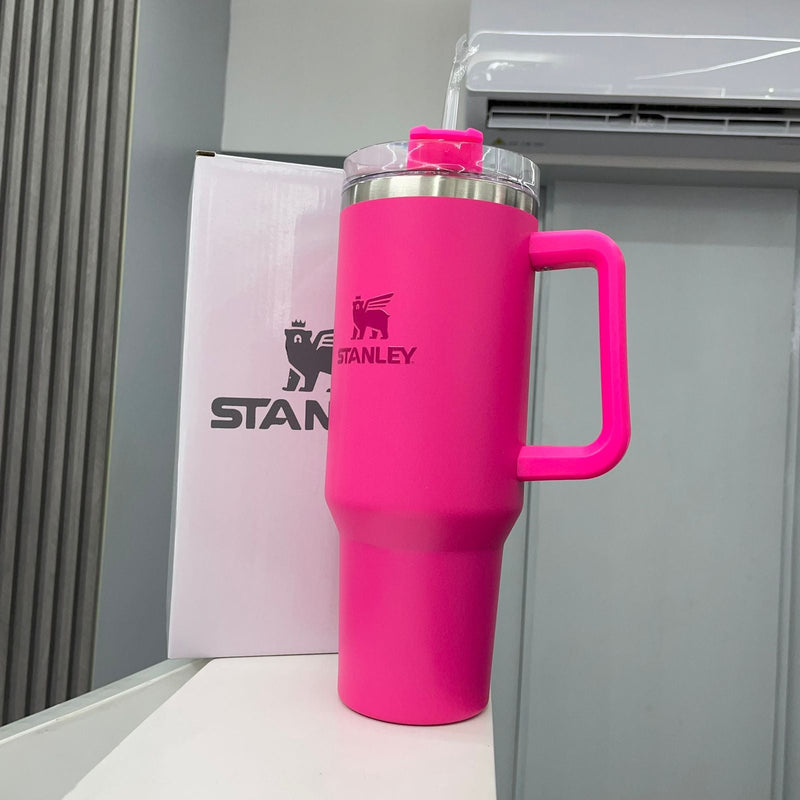 Termo con aislamiento de acero inoxidable 304, botella de vacío, vaso con pajita, botella de agua, taza de 40 oz