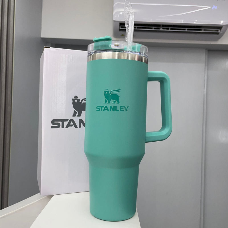 Termo con aislamiento de acero inoxidable 304, botella de vacío, vaso con pajita, botella de agua, taza de 40 oz